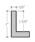 Classic 1-1/2 " floater frame. This frame is a solid light, warm, beige-grey with a matte finish. A prominent horizontal grain pattern is visible in all lights and at all viewing angles.