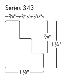 This medium depth floater frame features a 7/8 " depth. The frame comes in a  black for a modern and classic finish.