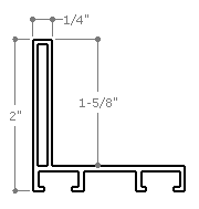 This metal canvas floater picture frame has a smooth, matte Matte Black finish and flat, narrow (.25 ") face. 

Ideal for medium to large size artwork on thick (1-5/8 " deep) stretcher bars.  Border gallery wrapped Giclée canvas prints or paintings with this simple, modern frame for an authentic, fine art display.

*Note: These sturdy metal, custom canvas floaters are for stretched canvas prints and paintings, and raised wood panels.

Nielsen mf14-14 Profile