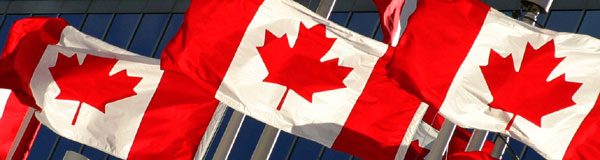 Vancouver product photography, Canada flags 